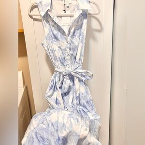 Sugarlips Blue and White Floral Dress